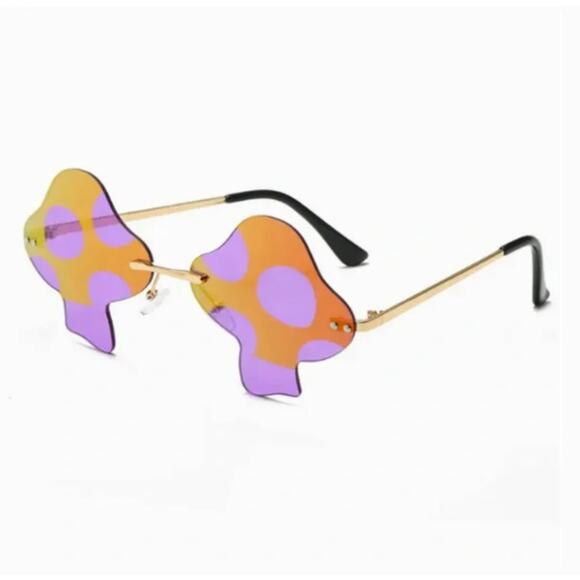Mushroom Orange Rimless Glasses - Picture 1 of 1